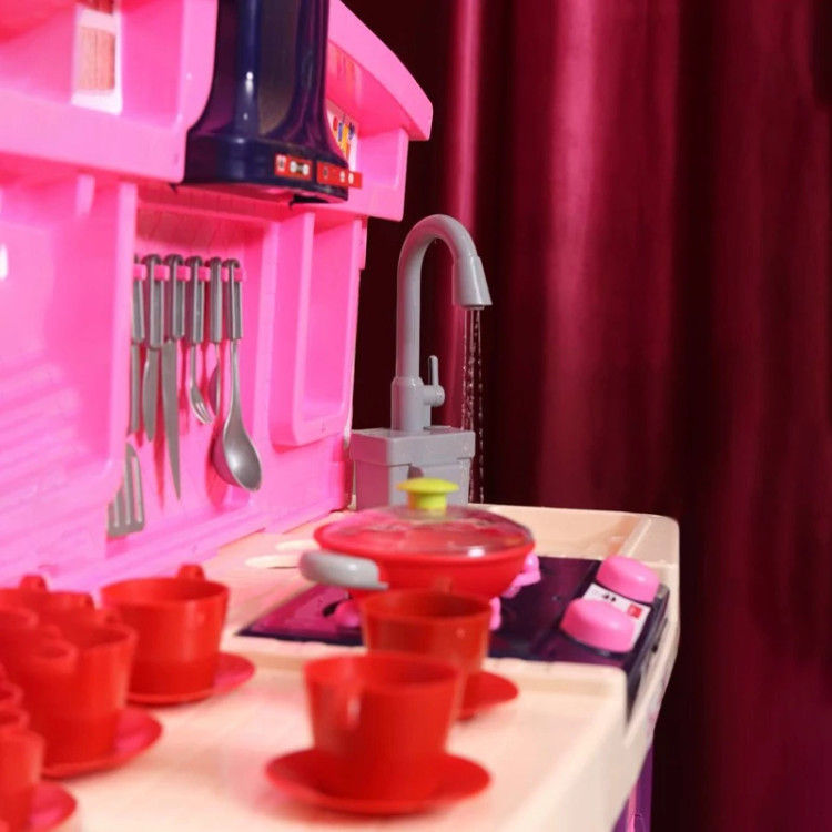 اسباب بازی دخترانه سرویس آشپزخانه اورجینال باتری خور دارای سینک با کارکرد واقعی