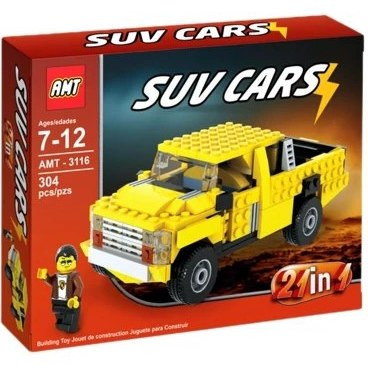 لگو 21 مدل ماشین شاسی بلند و پیکاپ 304 قطعه AMT