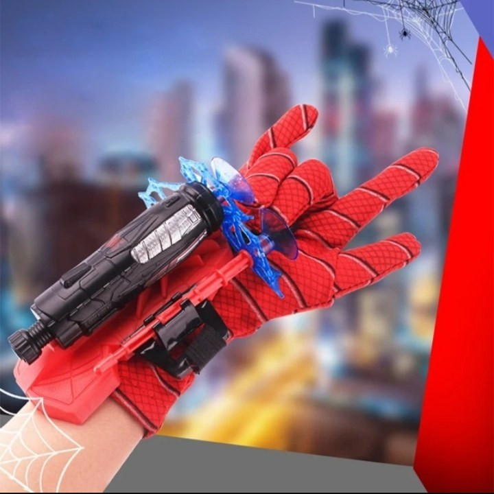 دستکش تیر پرتاب کن چسبونکی اسپایدرمن Spider hero