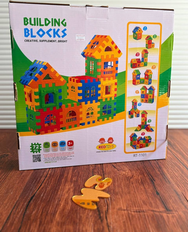 بلوک خانه سازی 72تیکه رد تویز