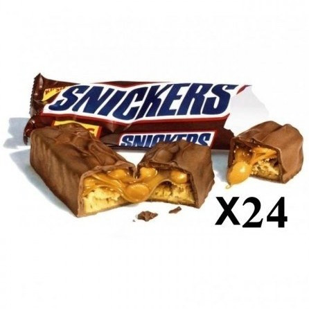 شکلات اسنیکرز ۵۰ گرمی بسته ۲۴ عددی