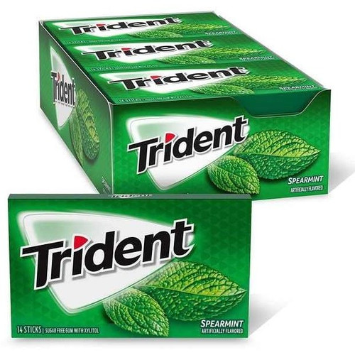 آدامس تریدنت طعم نعنا بسته ۱۲ عددی وزن ۳۶۰ گرم