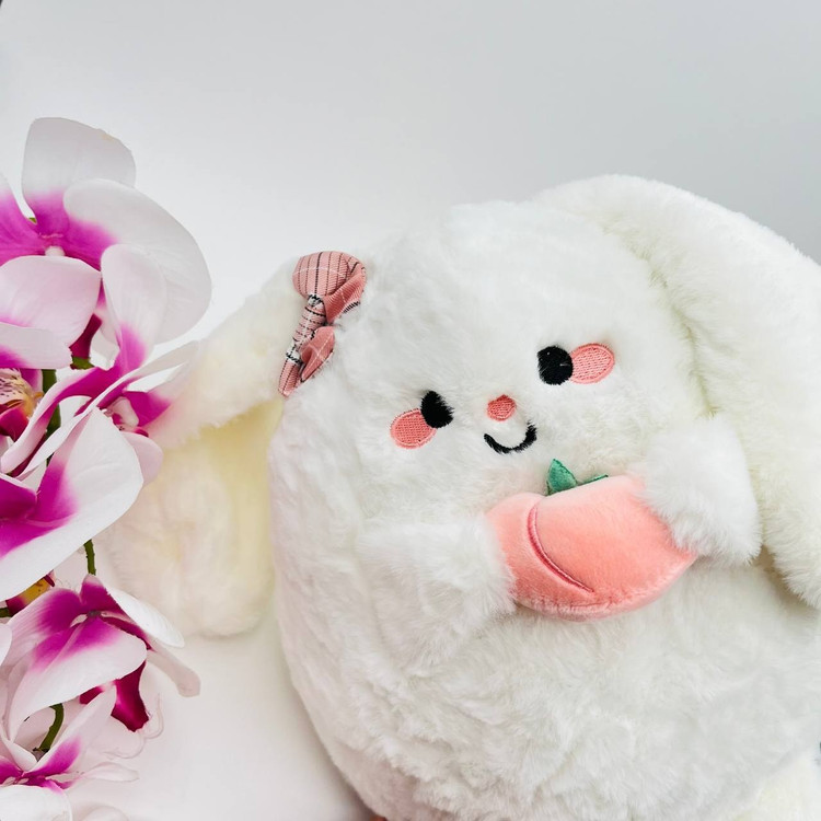 عروسک خرگوش هلو به دست سایز ۲۵ سانتی متر