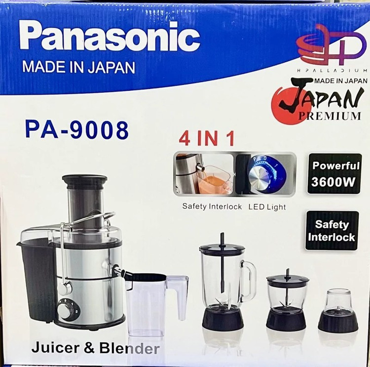 آبمیوه گیری پاناسونیک ۴ کاره بدنه استیل ۳۶۰۰ وات