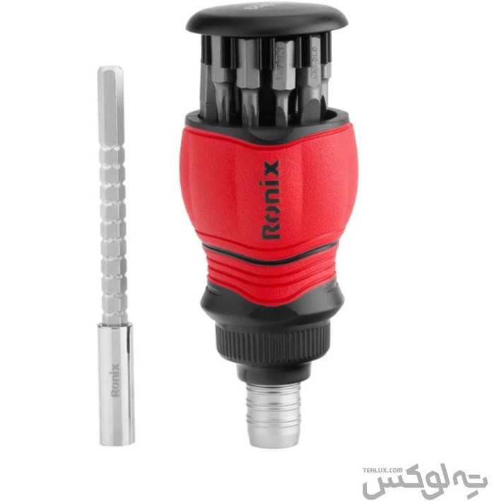 پیچگوشتی جغجغه ای مشتی با متعلقات (دارای 10 عدد سر پیچگوشتی) مدل RH-2729