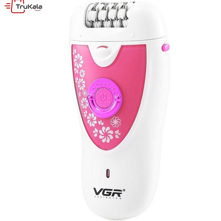 اپیلاتور وی جی آر مدل V-722 دوکاره رنگ سفید و صورتیاپیلاتور وی جی آر مدل V-722 دوکاره رنگ سفید و صورتی