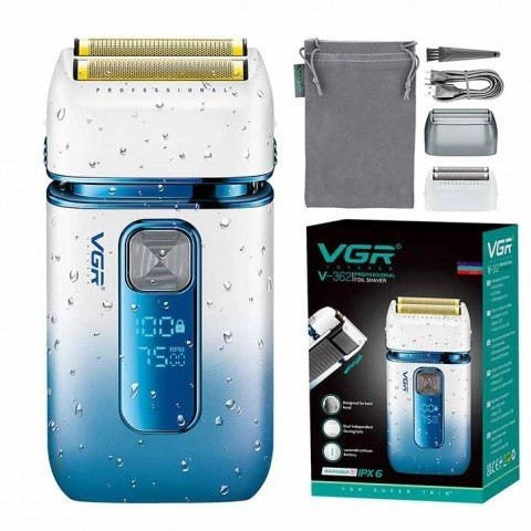 ماشین اصلاح وی جی آر مدل V-362 با تیغه تیتانیوم و ضد آب